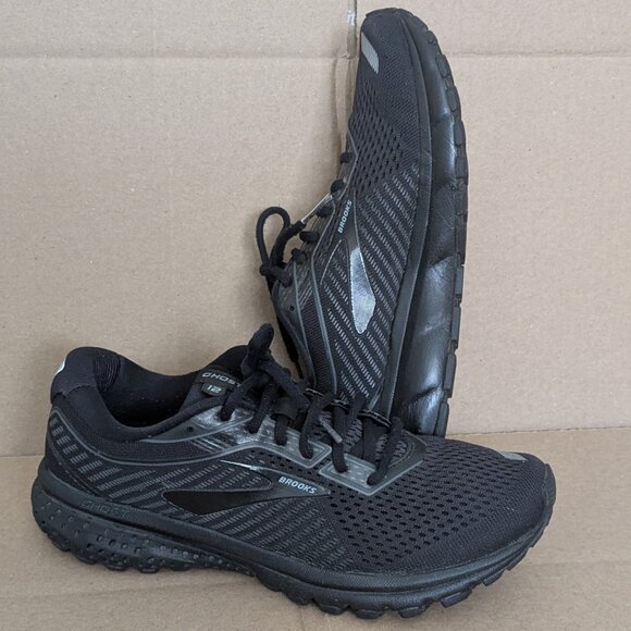 Brooks Ghost 12 1203051B040 Running Shoes Women's Size 10.5B Black - Picture 2 of 12